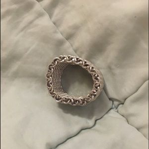 Tiffany & Co Style Mesh Ring